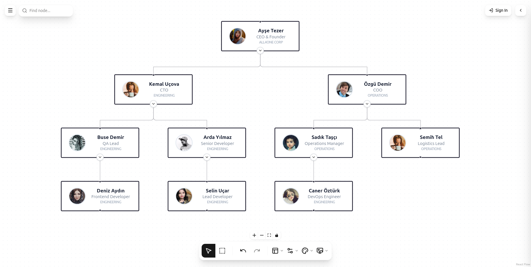 Organization Chart Preview